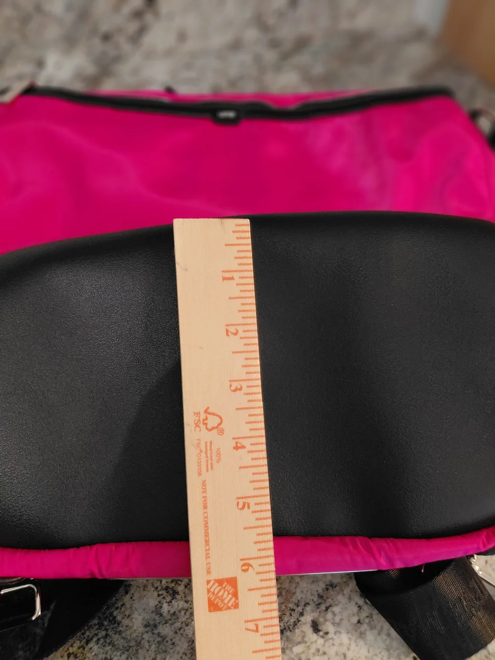 Steve Madden Hot Pink Black Nylon Bag Backpack W/Multiple Pockets Compartments
